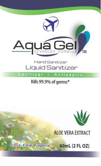 Aqua Gel Liquid Hand Sanitizer 60 mL (Aqua Gel Liquid Hand Sanitizer 60 mL Pdp)